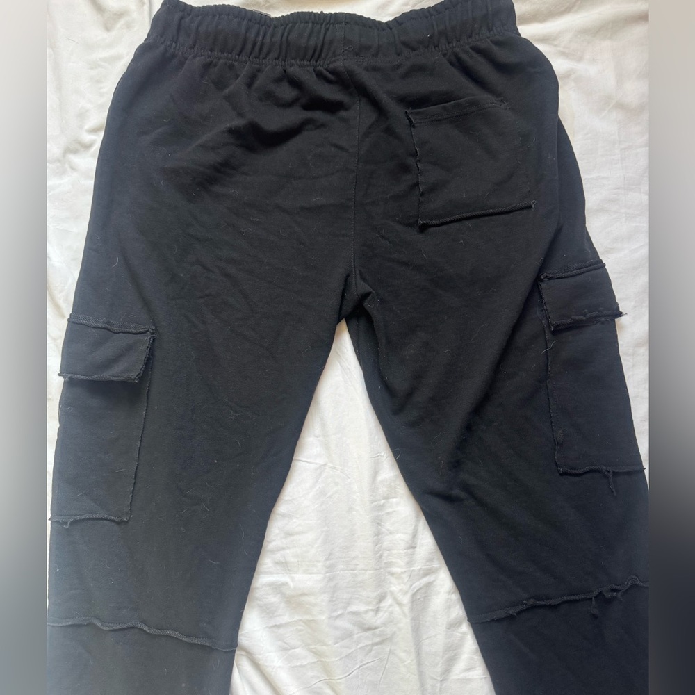 Bleeker & Mercer Distressed Lounge Pants Sweatpants Womens Size XL “Privileged” - Picture 5 of 7